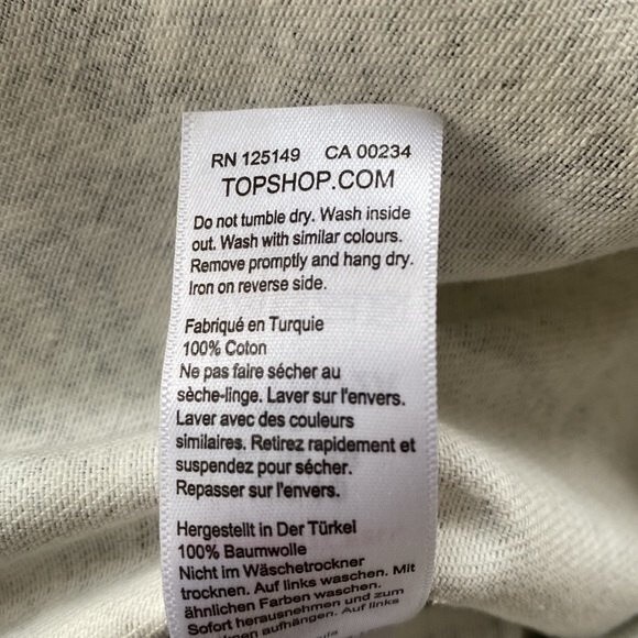 TOPSHOP Snake Print Zip Front Mini Jean Skirt Buckle Detail Cotton Streetwear - Picture 6 of 12